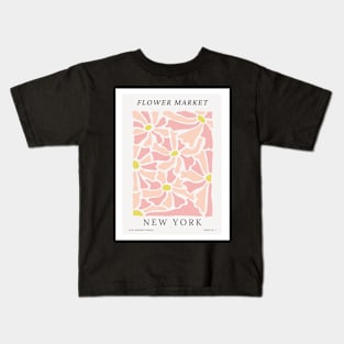 New York Botanical Flower Market Kids T-Shirt